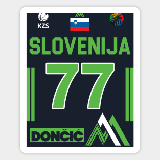 Luka Doncic Slovenija Fan Design Magnet